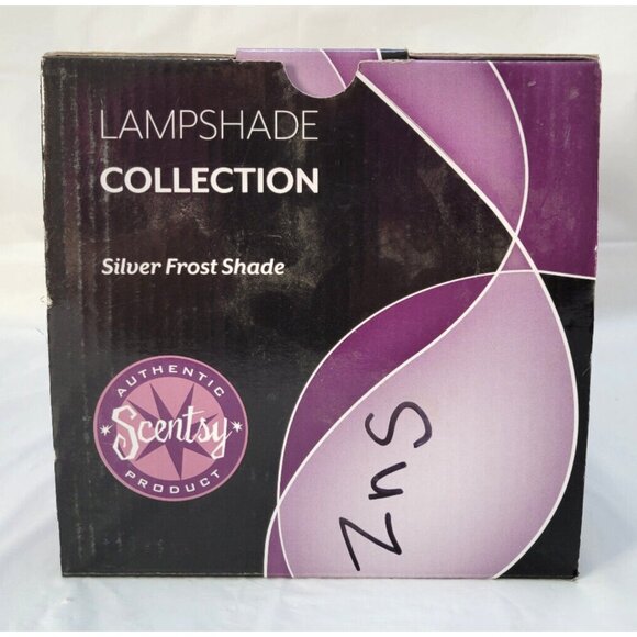 Scentsy Lampshade Collection SILVER FROST SHADE #25670 Retired - No Base - Picture 14 of 15